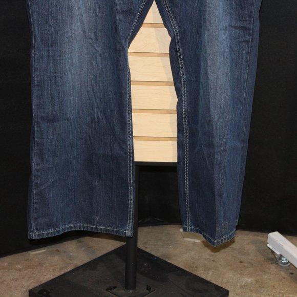 Men's TRUST Jeans Size 44 x 32 Dark Blue - Picture 2 of 13